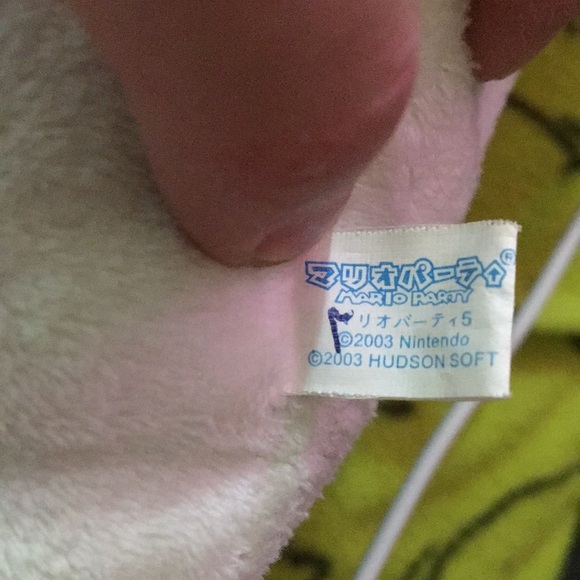 Soft White and Blue Stuffed Animal Toy - Picture 3 of 3